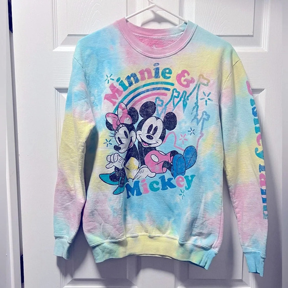 Other - Disney Minnie/Mickey Tie-dye Pullover Girls XL